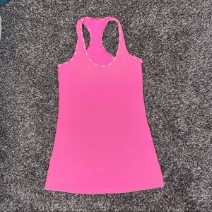 Hot Pink Cool Racerback Tank Top